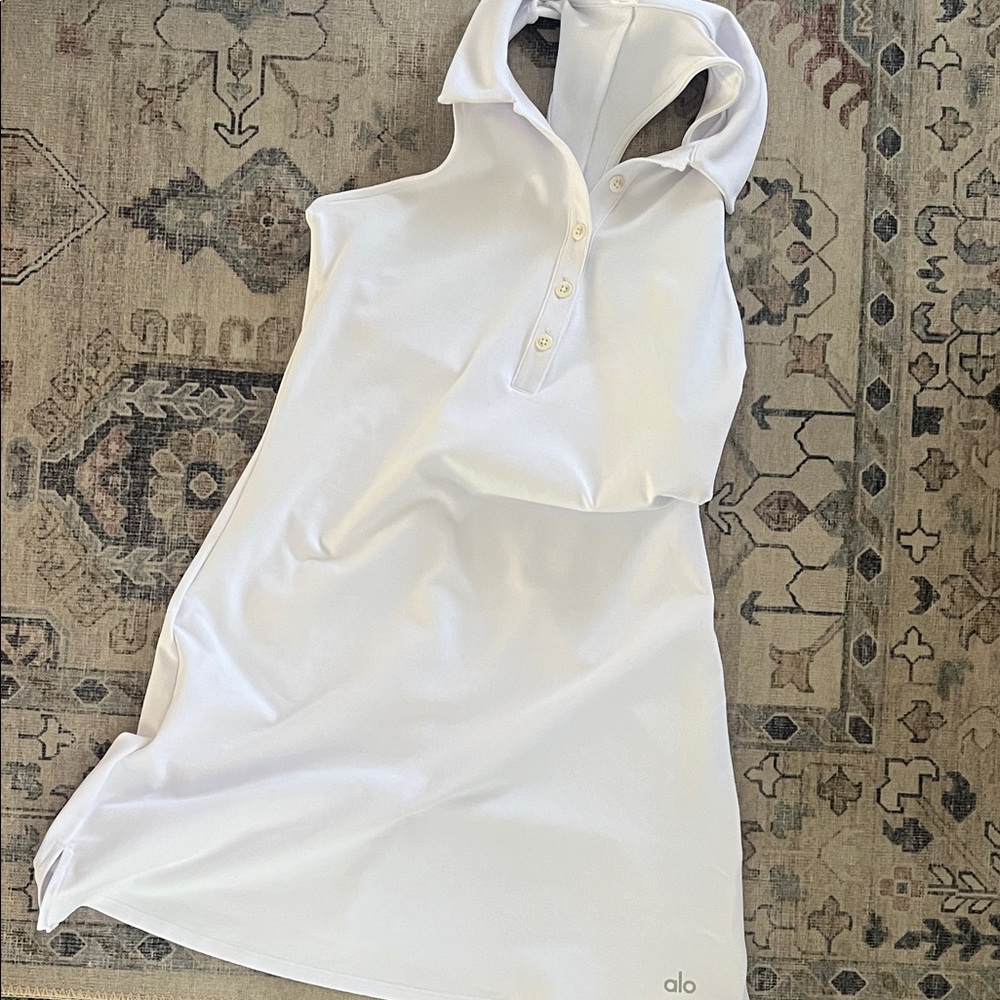 ALO x White Racerback Mini Alo Yoga Dress XS